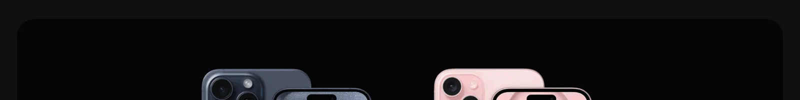 Catalog · iPhone 15 Pro landing page section