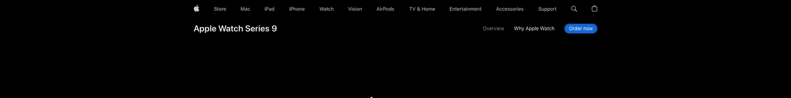 Hero · Apple Watch Series 9 landing page section