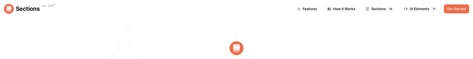 Hero · Sections landing page section