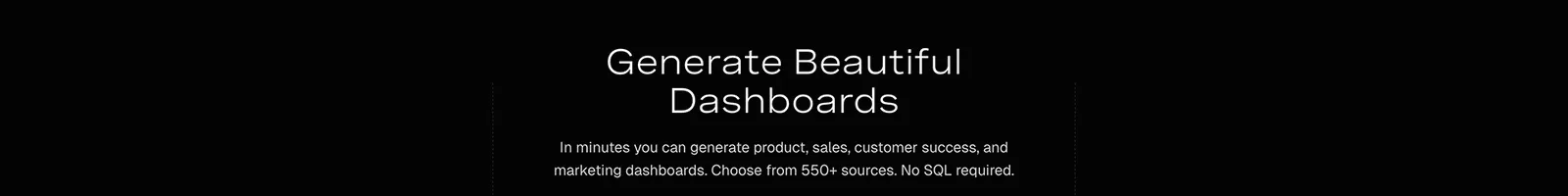 Features · Basedash landing page section
