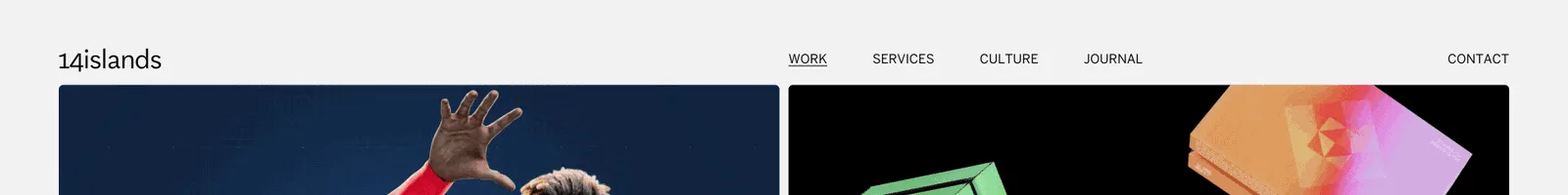 Works · 14islands landing page section