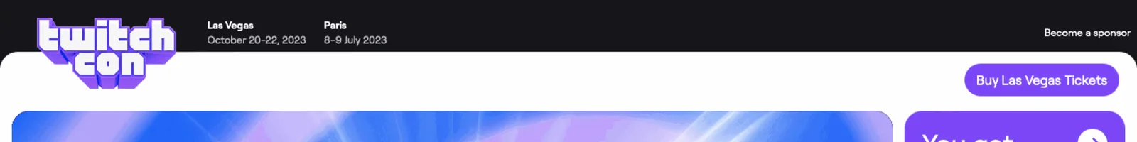 Hero · TwitchCon landing page section