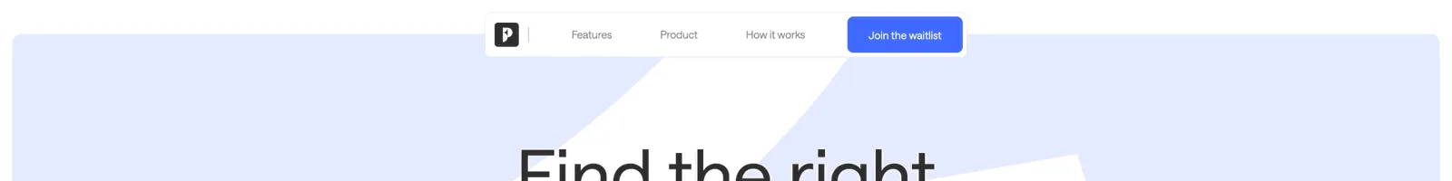 Hero · Pricer landing page section