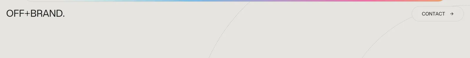 Footer · OFF+BRAND landing page section