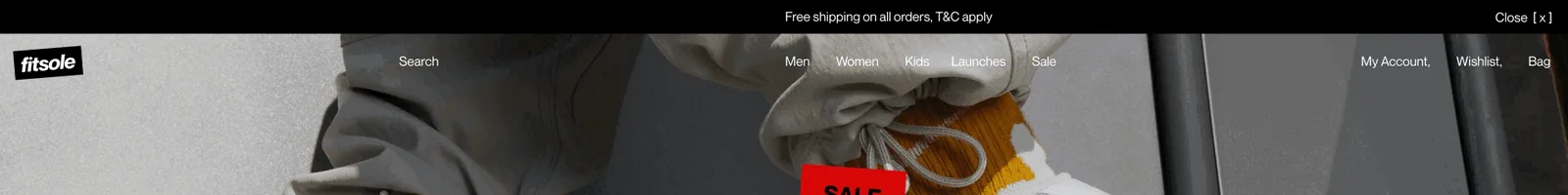 Hero · Fitsole landing page section