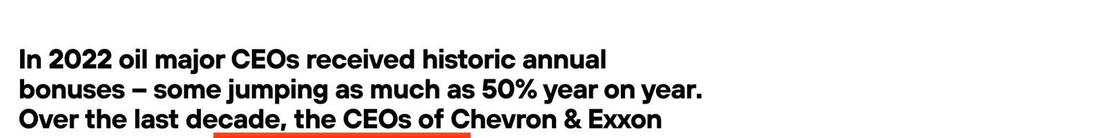 Statistics · Energy Profits landing page section