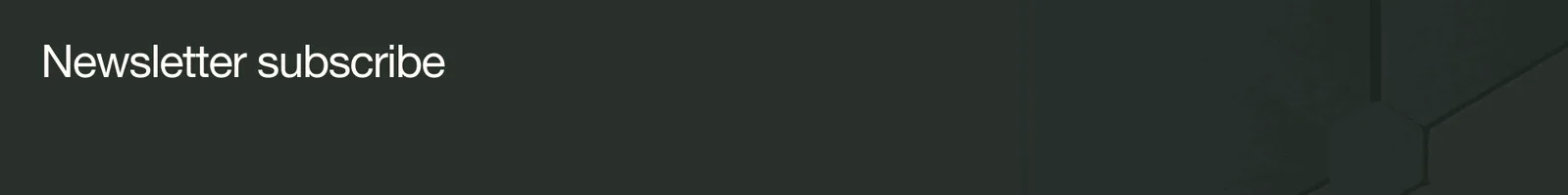 Newsletter · Autex Acoustics landing page section