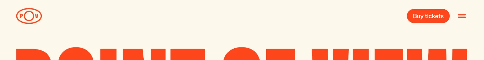 Hero · POV Budapest landing page section