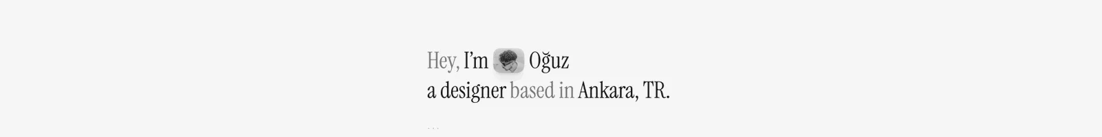 Hero · Oğuz Yağız Kara landing page section