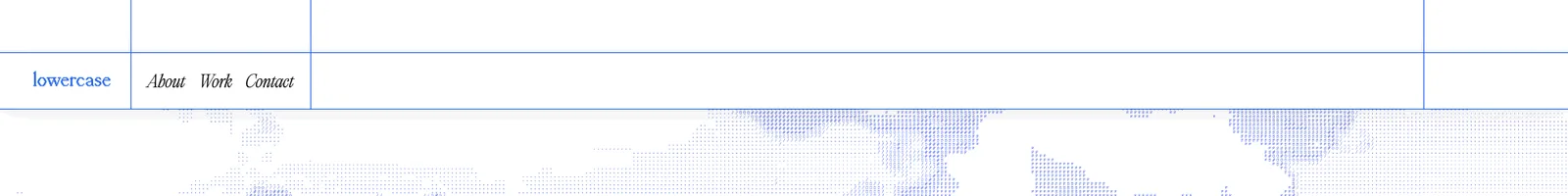 Hero · lowercase landing page section